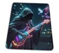MIYMIYN Halloween Mouse Mat 3mm Thick Spooky Desk Pad Natural Rubber Grip Base (8.3x10.3in)