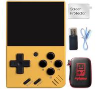 Miyoo Mini V4 Retro Game Console,Portable Handheld Video Game Console ，2.8 inch IPS Screen 750x560 Resolution Screen with 128GB Card 12000+ Games, Linux System (Yellow, 128G)