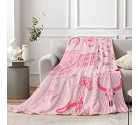 Miyotaa Cowgirl Howdy Flannel Blanket 50Wx60H Inch Gift Preppy Cool Teen Girls Hot Pink Western Y2K Boots Modern Soft Warm Fuzzy Throw Blanket for Couch Sofa Office Bed Throws Birthday Presents