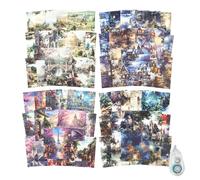 MiyouLuna 160Pcs Vintage Fantasy Scrapbook Paper, Building Ephemera Pack for Journaling and Junk Journal Supplies, Scrapbooking Kit with Glue Tape