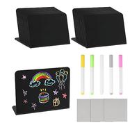 MIYUANGKJ 20pcs Mini Chalkboard Signs - 10 * 7.5cm Buffet Signs for Table Reserved Menu Board, Food Labels