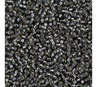 Miyuki 11 Round Japanese Rocailles Glass Seed Beads 11 Approximately 24 Gram 5 Inch Tube Grey Silver Lined