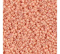 Miyuki 11 Round Salmon Opaque Semi Matte Japanese Rocailles Glass Seed Beads 11 Approximately 24 Gram 5 Inch Tube