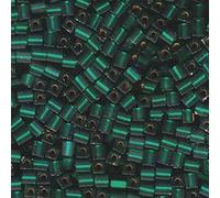 Miyuki 4Mm Square Beads 20 Grams Cube Japanese Glass Seed Beads 4Mm Emerald Matte Silver Lined