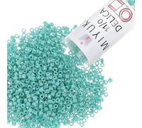 Miyuki AB DB166 Delica Seed Beads, 7.2g, Opaque Turquoise