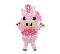 Miyuki Beads & Crafts Kit Delica Beads & Crafts Mascot Fan Kit Pig Makes 1.4 Inch Charm & Chain No.35 Hana