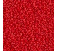 Miyuki Delica 11/0 Cylinder Seed Beads - Matte Op Red - DB0753 5 Grams