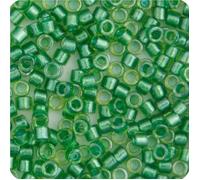 Miyuki Delica 11/0 - Light Green Sparkle Chartreuse Lined DB0916 - 5.2gms Vial of Japanese Glass Beads
