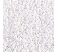 Miyuki Delica Miyuki Delica 11/0 Cylinder Seed Beads - Matte White - DB0351 5 Grams