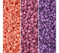 Miyuki Delica Seed Beads Bundle: Size 11/0, Palette Collection DB660, DB1363, DB1376-3 Tubes of 7.2 Grams ea
