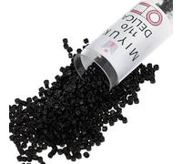 Miyuki Delica Seed Beads - Size 11/0 (1.6 mm), DB0010, Black, 7.2 g, Approx. 1440 Beads, Made in Japan
