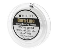 Miyuki Dura-line Strong Beading Thread - 50m (Crystal, 0.12mm)