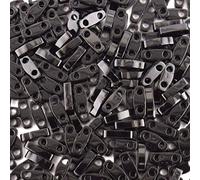 Miyuki Quarter Tila Beads QTL401 Opaque Black Qty 5 Grams