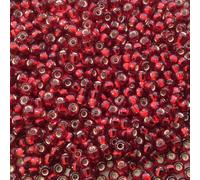 Miyuki Seed Beads 8/0 Silver-lined Ruby Red 22gram Tube of Beads by Miyuki