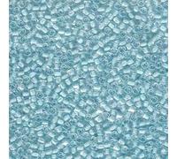 Miyuki Triangle Beads - Size 10/0 - Colour-Lined Ice Blue - 1112 : Pack of 10g