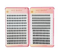 Miz Barn 312PCS Cluster Diy Lash Extensions Individual Lashes Ultra-Large Capacity Wispy Thin Band Individual Cluster Lashes Kit for Self Application (4 Styles Mixed)