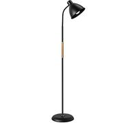 MIZAZBOX LED Floor Lamp, Piano Lamp, Table lamp, Vertical Reading Lamp, Standing Reading Lamp,360°Rotating Lamp Holder for Reading, Dorm Room, Bedroom,Office,Black