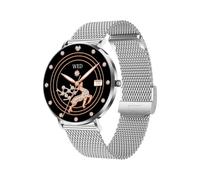 Mizeel Smart Watches for Women (Silver Stainless Steel)