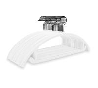 MIZGI Premium Velvet Hangers 50 Pack Heavyduty- Non Slip No Shoulder Bump Suit Hanger - Black Hooks,Space Saving Clothes Rounded Shape for Coat,Sweater,Jackets,Pants