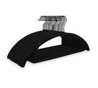 MIZGI Premium Velvet Hangers 60 Pack Heavyduty- Non Slip No Shoulder Bump Suit Hanger- Black Hooks,Space Saving Clothes Rounded Shape for Coat,Sweater,Jackets,Pants