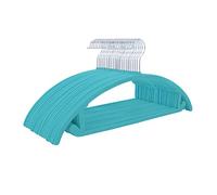 MIZGI Premium Velvet Hangers (Pack of 50) Heavyduty- Non Slip No Shoulder Bump Suit Hangers - Chrome Hooks,Space Saving Clothes Hangers,Rounded Hangers for Coat,Sweater,Jackets,Pants
