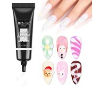 MIZHSE 3D Sculpture Gel 15g Carving Gel for Nails Solid Hard Gels for Nail Art Molding DIY Nails Painting Carved 5D Embossed Candy Nails Molding Decoration