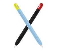Mizi (2 Pack) Apple Pencil USB-C (2023) Case Cover Premium Silicone Sleeve Skin, USB Charging/Double Tap & Attaching Magnetically - (Black/Blue)