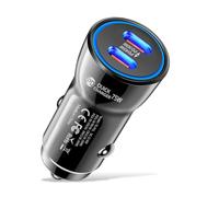 Mizi 75W USB C Car Charger - Dual Port PD 45W + 30W High-Speed Fast Charging Adapter, Ultra-Compact and Durable USB C Cigarette Lighter Charger for iPhone, Galaxy S25/S24, iPad, and More - Black