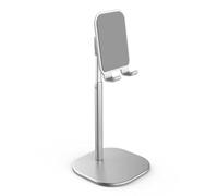 Mizi Cell Phone Stand - Adjustable Angle & Height Desk Phone Holder Dock Compatible with iPhone 17/16/15 Pro Max, Samsung Galaxy, iPad, Switch & All Smartphones (3.5-10 Inch) - White