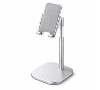 Mizi Cell Phone Stand - Adjustable Angle & Height Desk Phone Holder Dock Compatible with iPhone 17/16/15 Pro Max, Samsung Galaxy, iPad, Switch & All Smartphones (3.5-10 Inch) - White