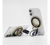 Mizi for Mag-Safe Ring Holder, Magnetic Phone Grip with 2-Way Adjustable Stand for iPhone 16/15/14/13/12 Series, Mag-Safe Accessories - Black