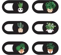 Mizi Webcam Privacy Cover Slide [6 Pack], Cute Camera Blocker Sticker, Protect Your Privacy and Security for Computer, Laptop, Tablets & Phones - Plant 05