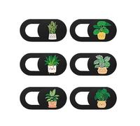 Mizi Webcam Privacy Cover Slide [6 Pack], Cute Camera Blocker Sticker, Protect Your Privacy and Security for Computer, Laptop, Tablets & Phones - Plant