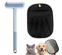 Mizijia 1 Piece Pet Hair Remover Glove+ 4 in 1 Brush for Cats Dogs, Yomi Pet Glove, Electrostatic Glove for Cats, Pet Hair Remover Glove, Double-Sided Magnetic Pet Hair Remover Glove
