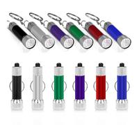 mizikuu 12-Pack LED Flashlight Mini Torch, Small Keychain Torch Colorful Mini Pocket Flashlight LED Super Bright for Kids Adult Camping Hiking Outdoor Gifts