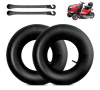 mizikuu 2 Pack Lawn Mower Inner Tubes, 16 x 6.50-8 Heavy Duty Inner Tubes with TR-13 Bent Valve Wheelbarrow Tire Tubes Replacement Hose for Compatible with Lawnmowers, Wheelbarrows, Garden Trailers