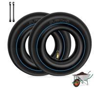 mizikuu 2 Pack Wheelbarrow Inner Tubes, 3.00/3.50-4 Heavy Duty Inner Tube Hose 260 x 85mm with Straight Valve Wheelbarrow Replacement Hose Tire Tubes for Wheel Lawn Mower Trolley Golf Trolley