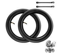 mizikuu 2 Pcs 10 inch Pram Inner Tube, 10 x 2.0 (54-152) Baby Pushchair Inner Tubes Tyres with Angle Valve 45° Seamless Hose Tire Replacements Accessories for Pram Kid Bike Tire Tube