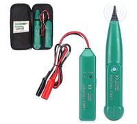 mizikuu Cable Tracker, Circuit Tester Cable Trace Tester Line Finder Wire Break Detector with Carrying Bag Telephone Line Tester Tone Generator Probe Tracer to Ensure Fault Location Green