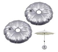 mizikuu Pack of 2 Hose Weight for Parasol Stand, 52 cm Umbrella Base Weight Fillable 9 Litres Water and Sand Weight Bag Umbrella Stand Weighted Sun Stand Base Weight Bag Beach Flags