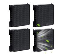 mizikuu Pack of 4 Activated Carbon Filters Suitable for Liebherr Refrigerators 9096989 9882460 988246000, Fresh Air Filter for Liebherr Fridge Replacement Filter Air Filter Fridge Filter for 7440021