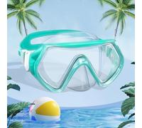 mizikuu Snorkel Mask for Kids, Swimming Goggles Kids with Nose Cover for 4-12 Year Olds Children Anti-Fog No Leakage Diving Masks Comfortable Fit, Waterproof, Lake Blue (Lake Blue)