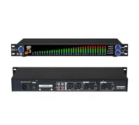 MIZISNR Digital Equalizer for Home Stereo Audio System, Professional 31 Band Dual Channel Graphic Equalizer Music EQ with PC Tuning, Noise Reduction & Spectrum Analyzer Display - 1U Rack Mount, Black