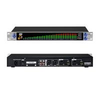 MIZISNR Digital Equalizer for Home Stereo Audio System, Professional 31 Band Dual Channel Graphic Equalizer Music EQ with PC Tuning, Noise Reduction & Spectrum Analyzer Display - 1U Rack Mount, Silver
