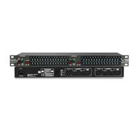 MIZISNR Graphic Equalizer 15-Band Stereo EQ for Home Audio, Dual Channel Professional DJ Equalizer, Noise Reduction 1U Rack Mount (EQ-215)