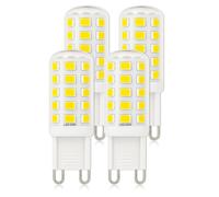 Mizlay G9 LED Bulbs 3W 580lm LED G9 Light Bulbs 40W 60W Halogen Replacement Energy Saving 2 Pin GU9 Capsule Bulbs for Chandelier Ceiling Light 220-240V (Cool White 6000K, Pack of 4)