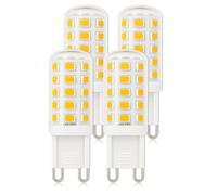 Mizlay G9 LED Bulbs 3W 580lm LED G9 Light Bulbs 40W 60W Halogen Replacement Energy Saving 2 Pin GU9 Capsule Bulbs for Chandelier Ceiling Light 220-240V (Warm White 3000K, Pack of 4)