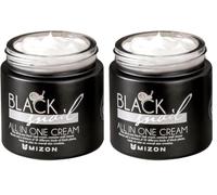 [MIZON] BLACK SNAIL ALL IN ONE CREAM (75ml) Korean skincare - Premium Snail Repair Cream - Intensive Care - Black Snail Mucin & Plant Extracts - Anti aging skincare (Pack of 2)