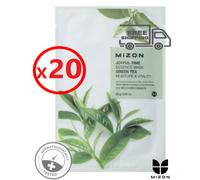 MIZON Face Mask Sheet Mask Joyful GREEN TEA (20 PCS) (E 12-2022) +