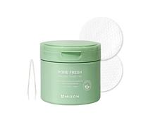 [MIZON] PORE FRESH PEELING TONER PAD (x60) Korean skincare - AHA + BHA + PHA - Soothes & Gently Exfoliates - Tightens Pores - Exfoliating lotion pads - Suitable for sensitive skin.